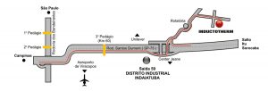 Mapa para chegar na Inductotherm Group Brasil